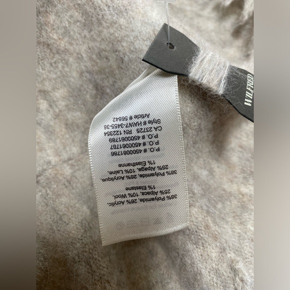 Aritzia Wilfred Free Fei Fei Alpaca BlendFringe Trim Sweater Vest - Picture 7 of 15